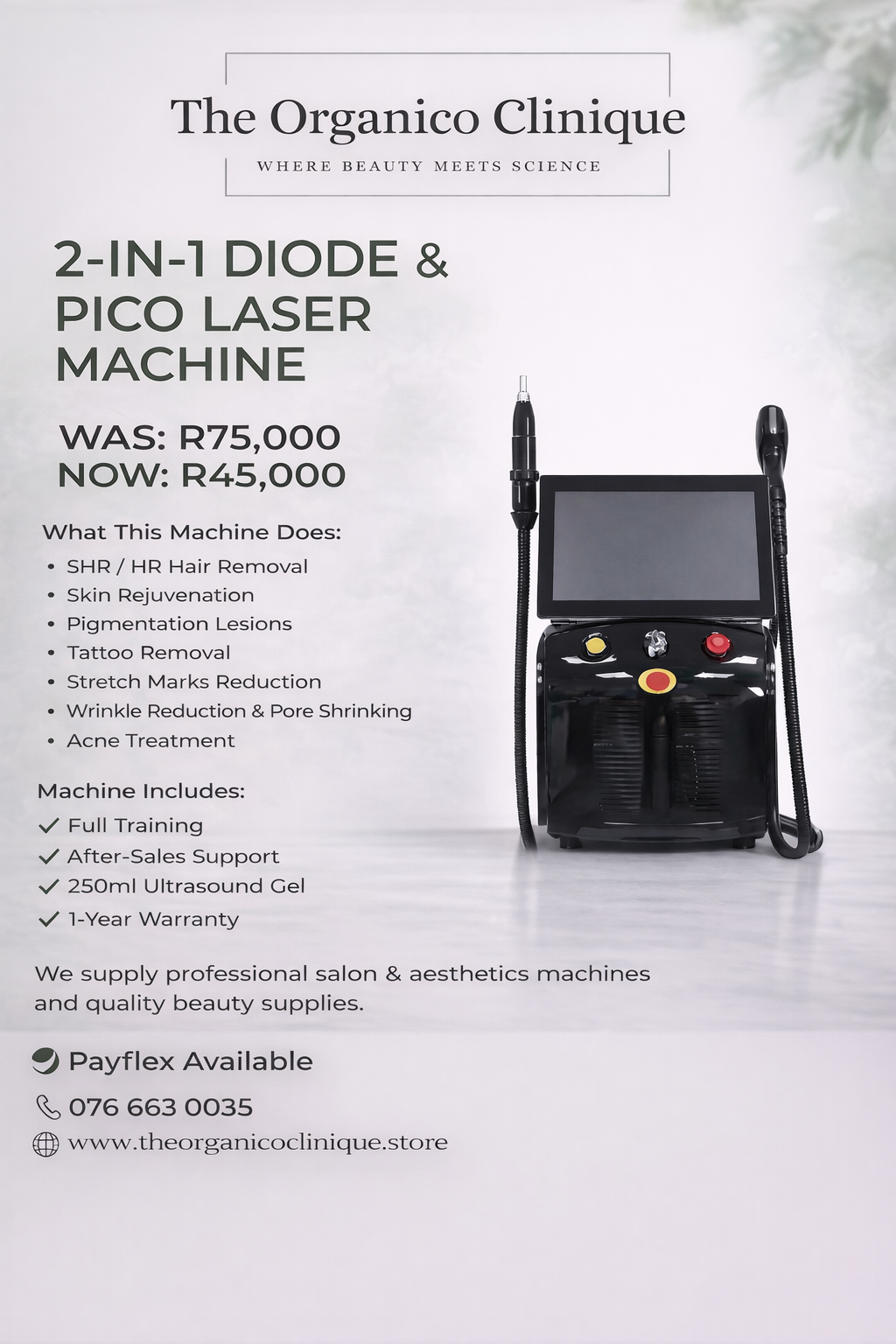 2-in-1 Diode & Pico Laser Machine