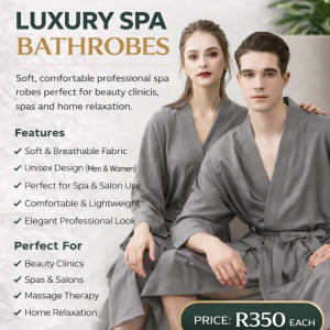 Luxury spa bathrobes