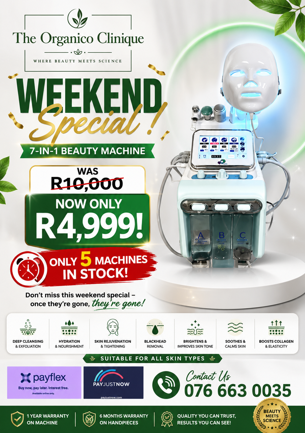WEEKEND SPECIAL 7IN1 HYDRAFACIAL MACHINE