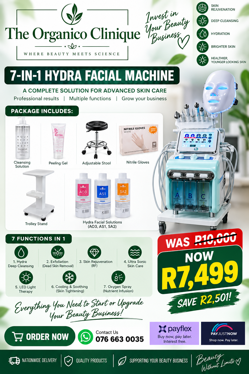 7-IN1- HYDRA FACIAL MACHINE SET